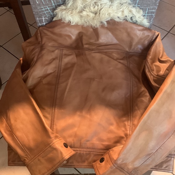 MNG leather collection Jacket size M NWOT - Picture 5 of 10